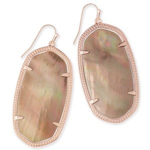 Kendra Scott Danielle Earrings in Brown Pearl